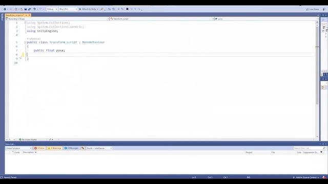 Разработка VR/AR / Урок 9 / Программирование C# / Функция input / Детский технопарк РГСУ смотреть онлайн