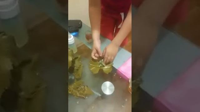 Заворачиваем долму))) смотреть онлайн