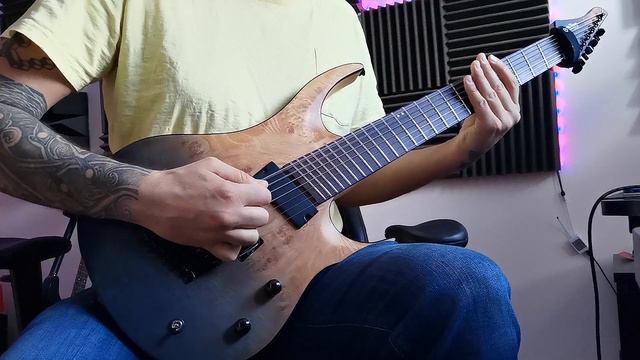 Drop G# - Drop F# Riffs With Lundgren M7 Bridge Pickup