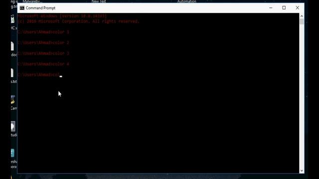 Change Colour in Command Prompt (Make it more like hacker) смотреть онлайн