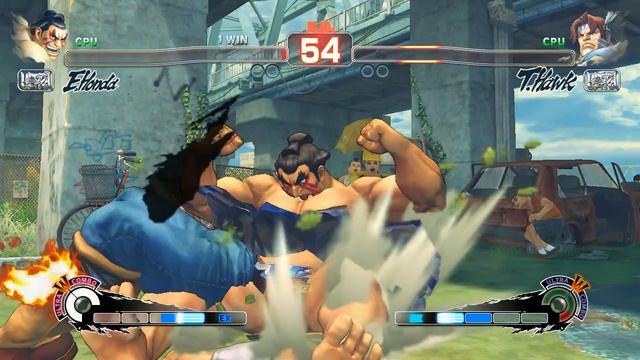 USF4 Bot Tournament. E.Honda vs T.Hawk (Semifinal) смотреть онлайн