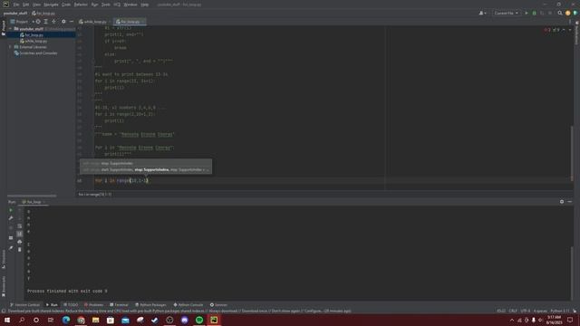 Python for loop print number decrement смотреть онлайн