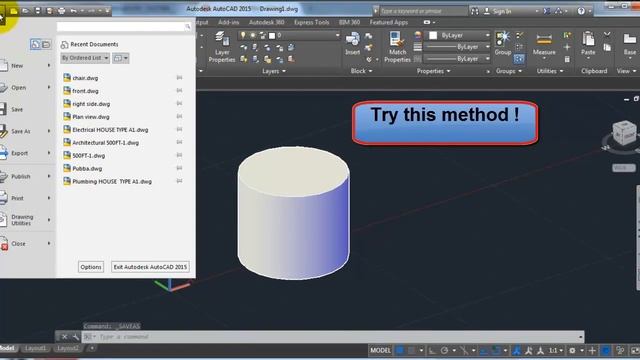 Dwg to Stl - Autocad Tutorial смотреть онлайн