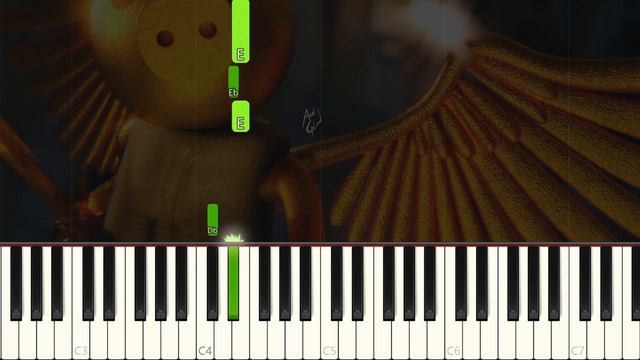 Piggy Roblox - Gold Piggy - VERY EASY Piano tutorial смотреть онлайн