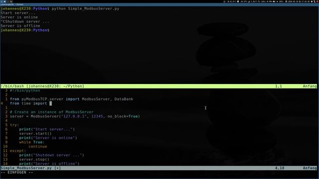 pyModbusTCP - the easy way to a Modbus TCP server with Python смотреть онлайн