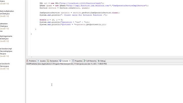Java: JAX Web Service in Eclipse - Operational Service Implementation смотреть онлайн