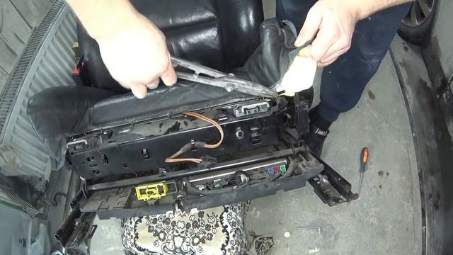 Ремонт обогрева сиденья BMW/ полный разбор! смотреть онлайн