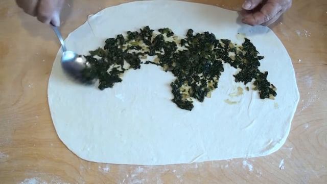 İspanagli- Etli Kete / Бурек C мясом и шпинатом