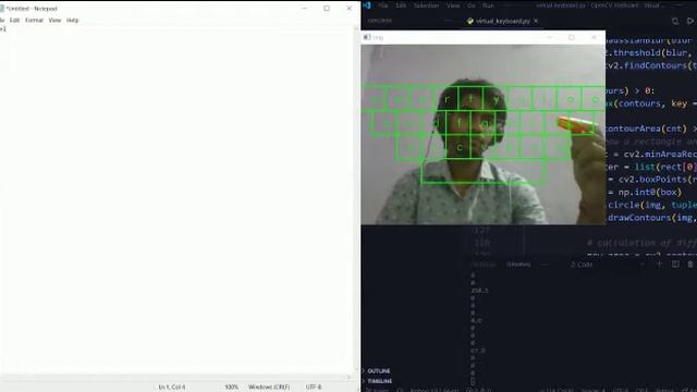 Virtual on-screen Keyboard with Python смотреть онлайн