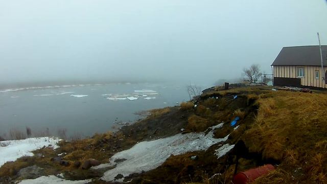 Ледоход 2018 на реке Колва смотреть онлайн