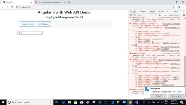 Angular 8 #12; Add Filtering for Angular Material Table смотреть онлайн