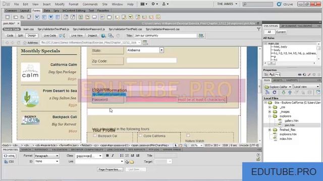 Adobe Dreamweaver CS6 Tutotials 12 16 смотреть онлайн