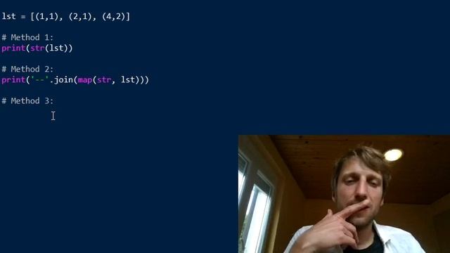 The Most Pythonic Way to Convert a List of Tuples to a String смотреть онлайн