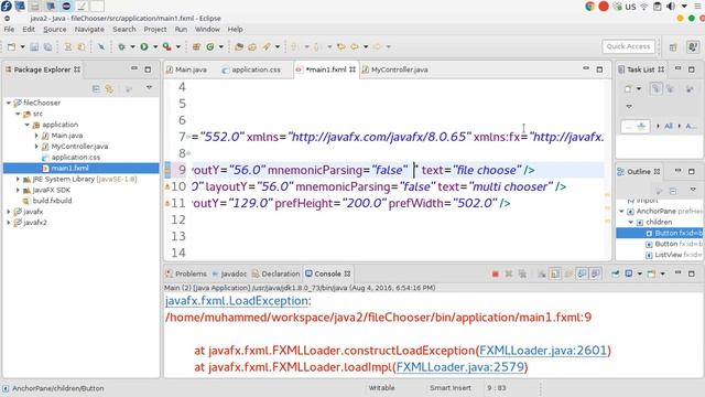 54 JAVA FX GUI Scene Builder Drag & Drop смотреть онлайн