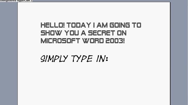 Microsoft Word 2003 easter egg! смотреть онлайн