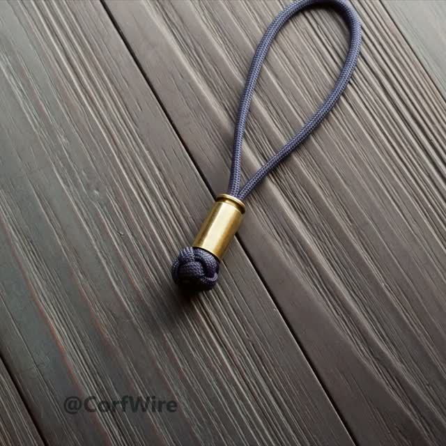 Брелок из паракорда с гильзой  #shorts