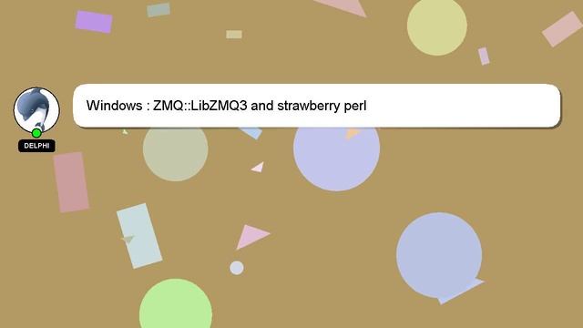 Windows : ZMQ::LibZMQ3 and strawberry perl смотреть онлайн