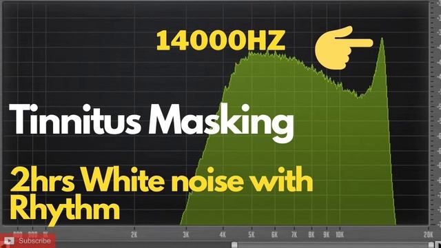 2Hrs 14000 Hz Tinnitus White Noise Masker With Rhythm Sounds | Tinnitus Sound Therapy