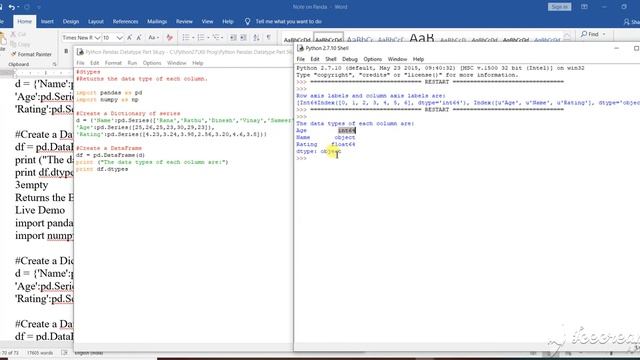 Python Pandas Datatype and Empty check 2,3 Part 56,57 смотреть онлайн