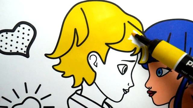 Coloring the Miraculous: Marinette & Adriene Love ?? - An Adventure in Coloring Pages смотреть онлайн