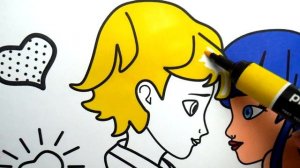 Coloring  the Miraculous: Marinette & Adriene Love ??  - An Adventure in Coloring Pages