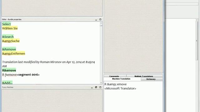 Search and Replace in OmegaT 3.1.0 смотреть онлайн