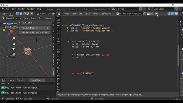 Blender Python Tutorial : How to Generate Random Numbers [learn python for beginners] смотреть онлайн