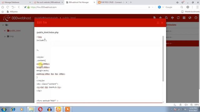 PHP PDO CRUD online part 1 смотреть онлайн