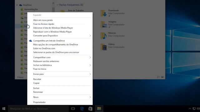 O One Drive no Explorador de Arquivos do Windows 10 (Antigo Windows Explorer) смотреть онлайн