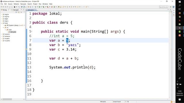 Var anahtar kelimesi ile local değişken kullanımı смотреть онлайн