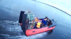 Аэроодка с поддувом. Видео без монтажа.