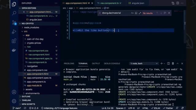 Angular Course | Application Layout using Angular Material, Schematics and Bootstrap смотреть онлайн