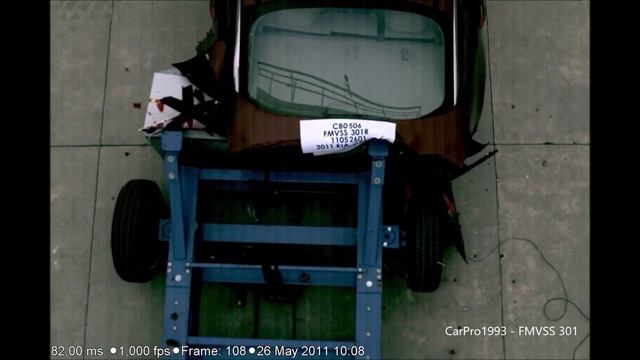 2010-2015 Kia Optima FMVSS 301 Rear Crash Test (50 Mph)