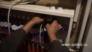 Автоматика отопления на базе контроллера Tech.  Монтаж сервоприводов на коллектор теплого пола