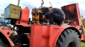 Замена коробки кировец к 700А