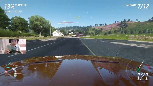 Forza Horizon 4 / Форза хорайзен / на руле Wheelman Pro. смотреть онлайн