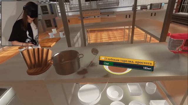КУКИНГ СИМУЛЯТОР В ШЛЕМЕ! [Прохождение Cooking Simulator VR]