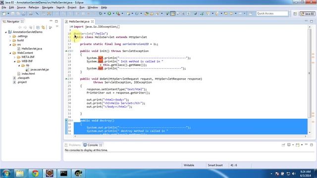 Servlet with Annotation | Servlets смотреть онлайн