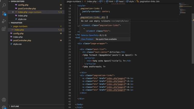 Page numbers Pagination System | Pagination System with PHP & MySQL database #4 смотреть онлайн