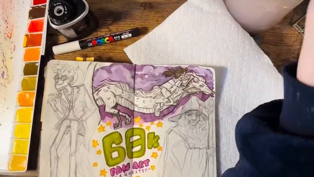 ☕️ Drawing Your FAN ART REQUESTS (casual edition) || ?????THANK U FOR 60k!!!!! смотреть онлайн