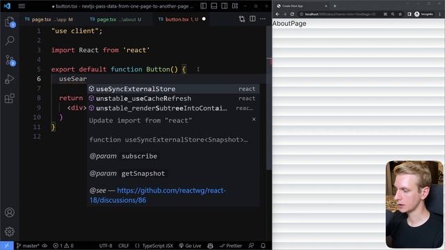 Next.js Pass Data From One Page to Another Page смотреть онлайн