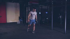 Выпад назад с гантелью/ Reverse DB lunge