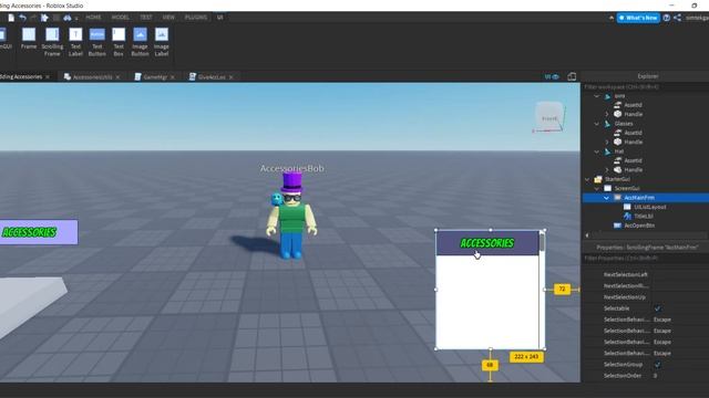 How to Create Roblox Games: Remove Accessories User Interface Part 1 | Roblox Studio 2022 смотреть онлайн
