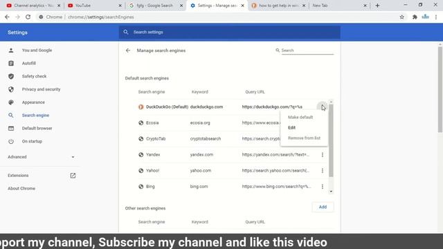 How To Remove Duckduckgo Search Engine In Chrome Browser