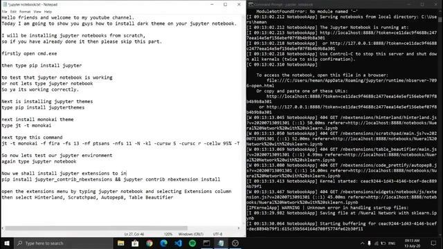 Dark theme in Jupyter notebook - the complete tutorial смотреть онлайн