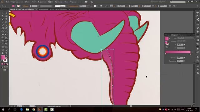 How to draw elephant / КАК НАРИСОВАТЬ СЛОНА / FAST DRAWING in Adobe Illustrator смотреть онлайн