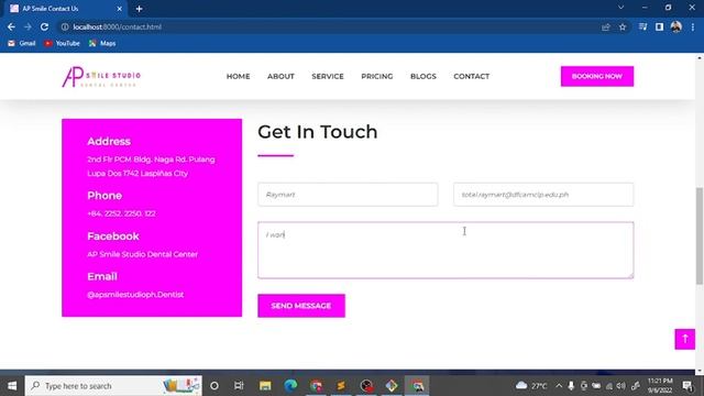 Online Dental Appointment System using Django with gmail notification смотреть онлайн