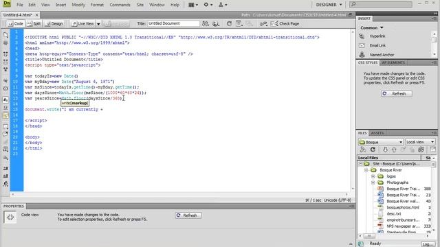 Javascript Subtracting Dates смотреть онлайн