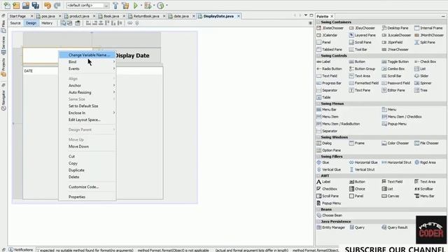 How to Display Date in JTable Frame |JDateChooser| in |JAVA| ||NETBEAN'S|(PART 1/2) смотреть онлайн