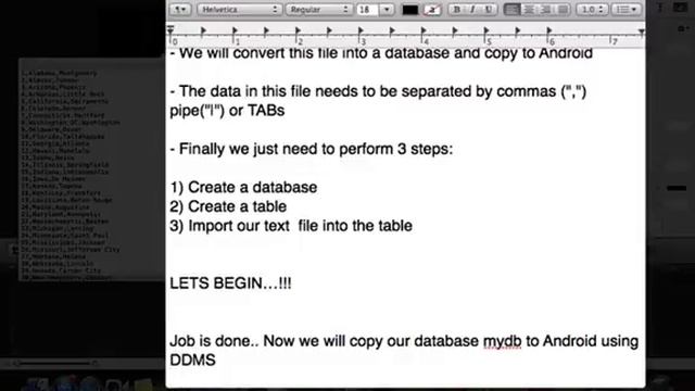 How to copy a database to Android смотреть онлайн